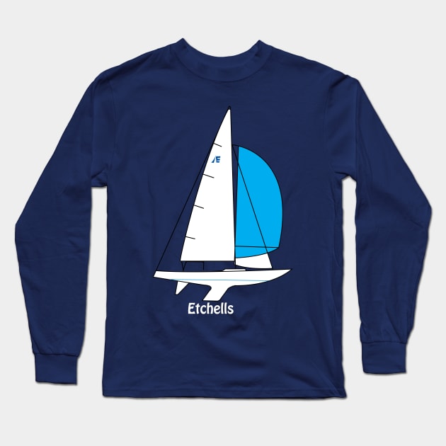 International Etchells Class Sailboat Long Sleeve T-Shirt by CHBB